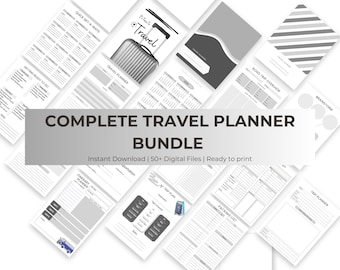 Travel Planner Printable Complete Travel Planner Printable Bundle Vacation Planner Travel Organization Trip Planner
