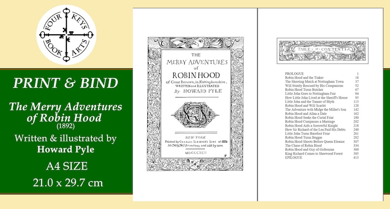 The Merry Adventures of Robin Hood by Howard Pyle - Typeset and Imposed ...