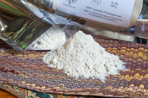 Lambda Carrageenan Powder - Marbling Fluid Thickener - High Quality Professional Art Medium