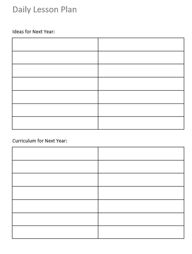 Daily Planner School Year and Weekend Lined Fill In The Blank Etsy