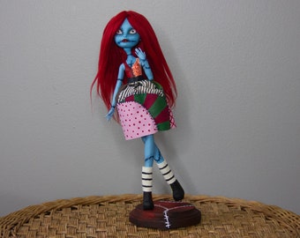 OOAK Sally Nightmare Before Christmas Ever After High Doll Repaint