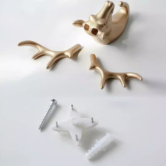 Antlers Hooks Single Wall Hook nordic Coat Hook Coat Hook Hook Key Animals Decorative Wall Hook Etsy UK