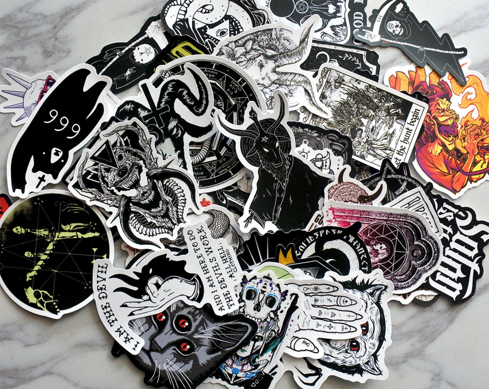 50Pcs Gothic Stickers Unique Dark Ritual Sticker Pack Use | Etsy