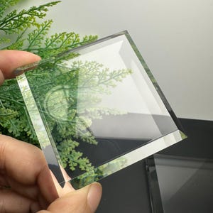 Clear Acrylic Square base Block Display  for Crystal and Mineral Specimens,Specimen Display Base mineral stand