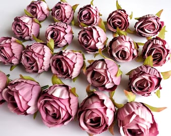 10 pcs roses, Silk Flowers,Millinery, Flower Crown, Hair Accessories, Corsage,DIY Wedding Bridal,dark purple flower , lf020 deep purple rose