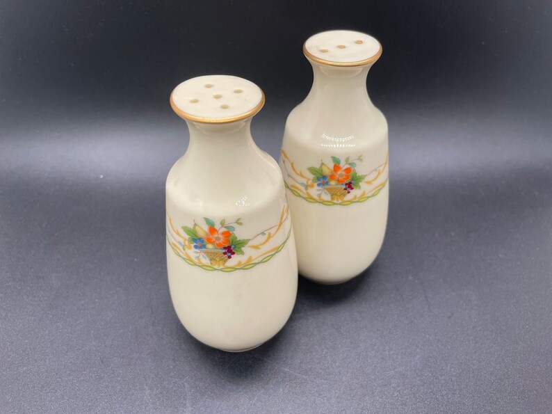 Vintage Noritake Salt and Pepper Shakers Normandy Salt and Etsy