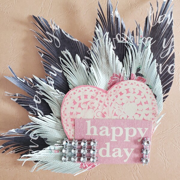 Happy Day - Paper Feather Magnet