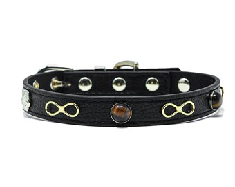 infinity stone dog collar