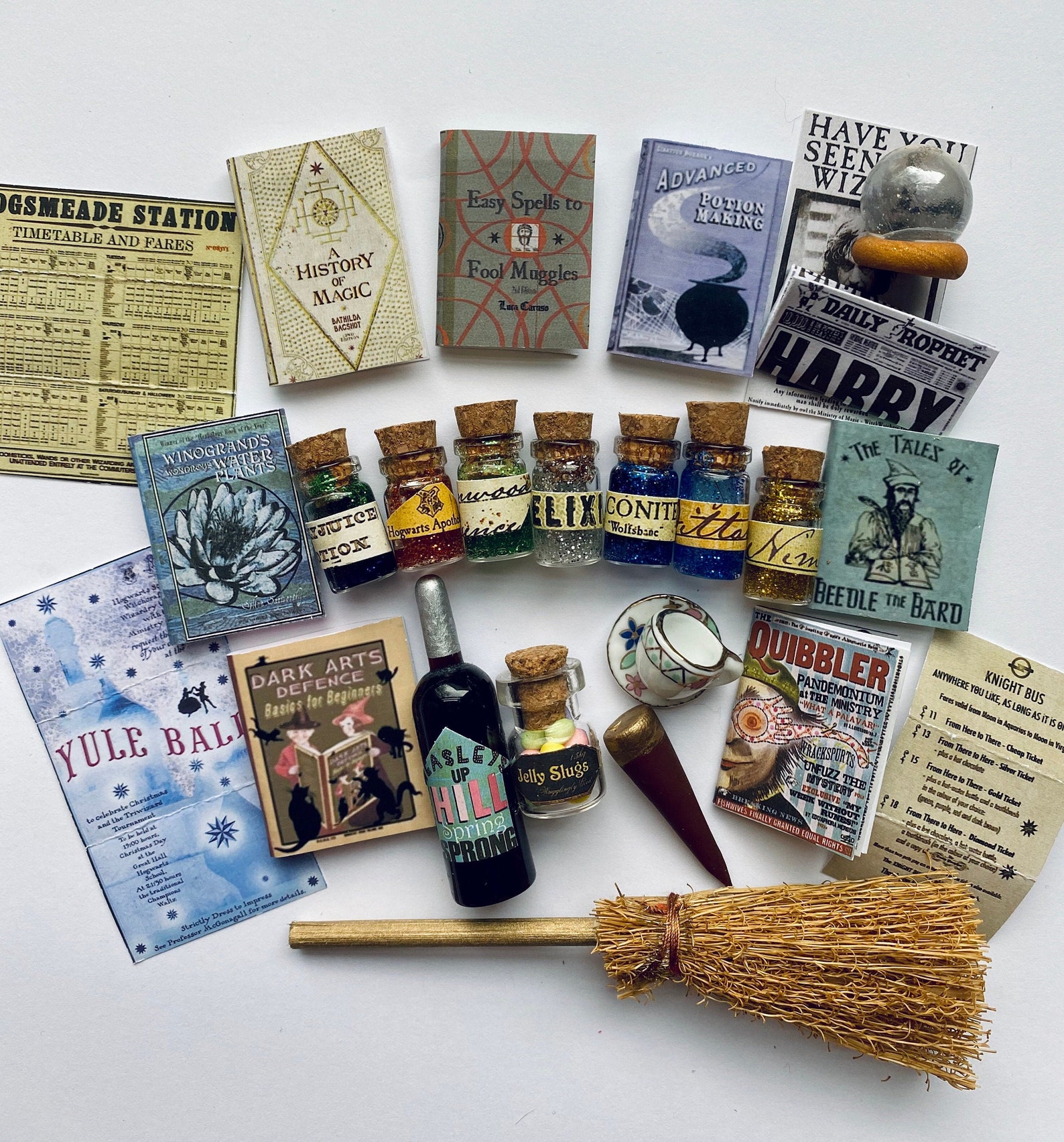 Harry Potter Miniature Supplies Etsy