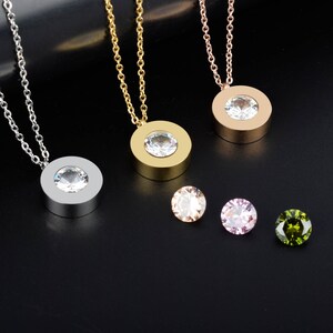Collar personalizado Joyería personalizada Delicado Collar Letras grabadas Círculo Regalo de boda Regalo de la madre para mujeres, Regalo para la dama de honor