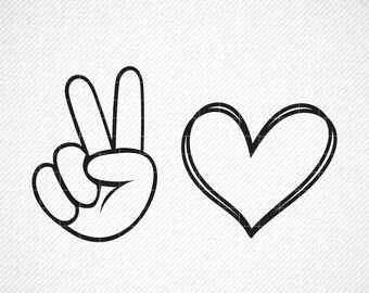 Download Peace Love Svg Etsy