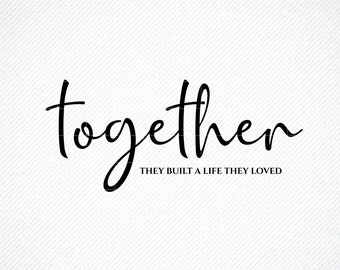 And So Together Svg Etsy