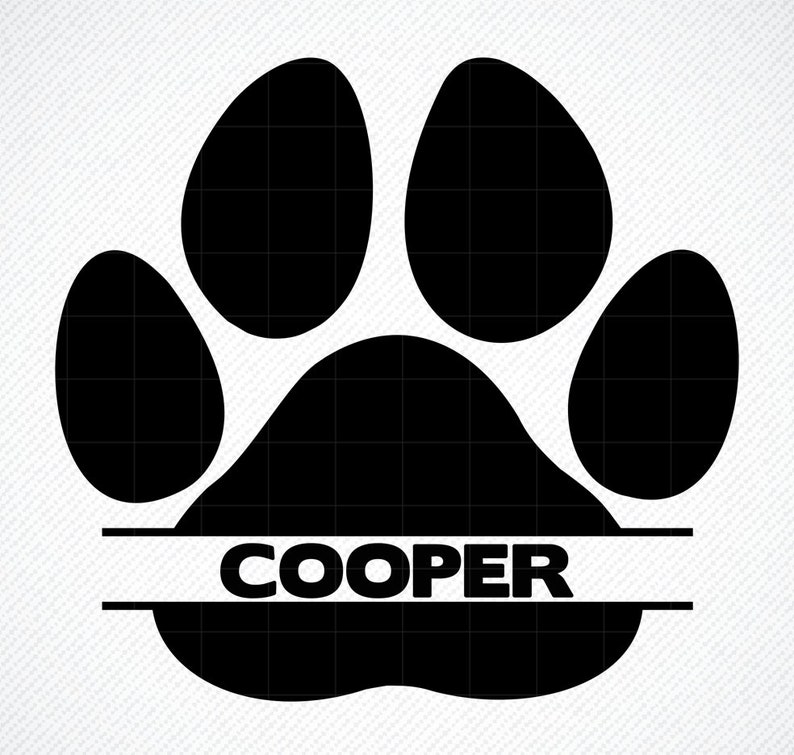 Free Free Paw Print With Name Svg 712 SVG PNG EPS DXF File