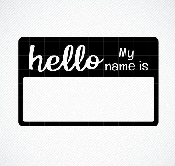 Download Hello My Name Is SVG Name Tag SVG Vector Image Cut File ...