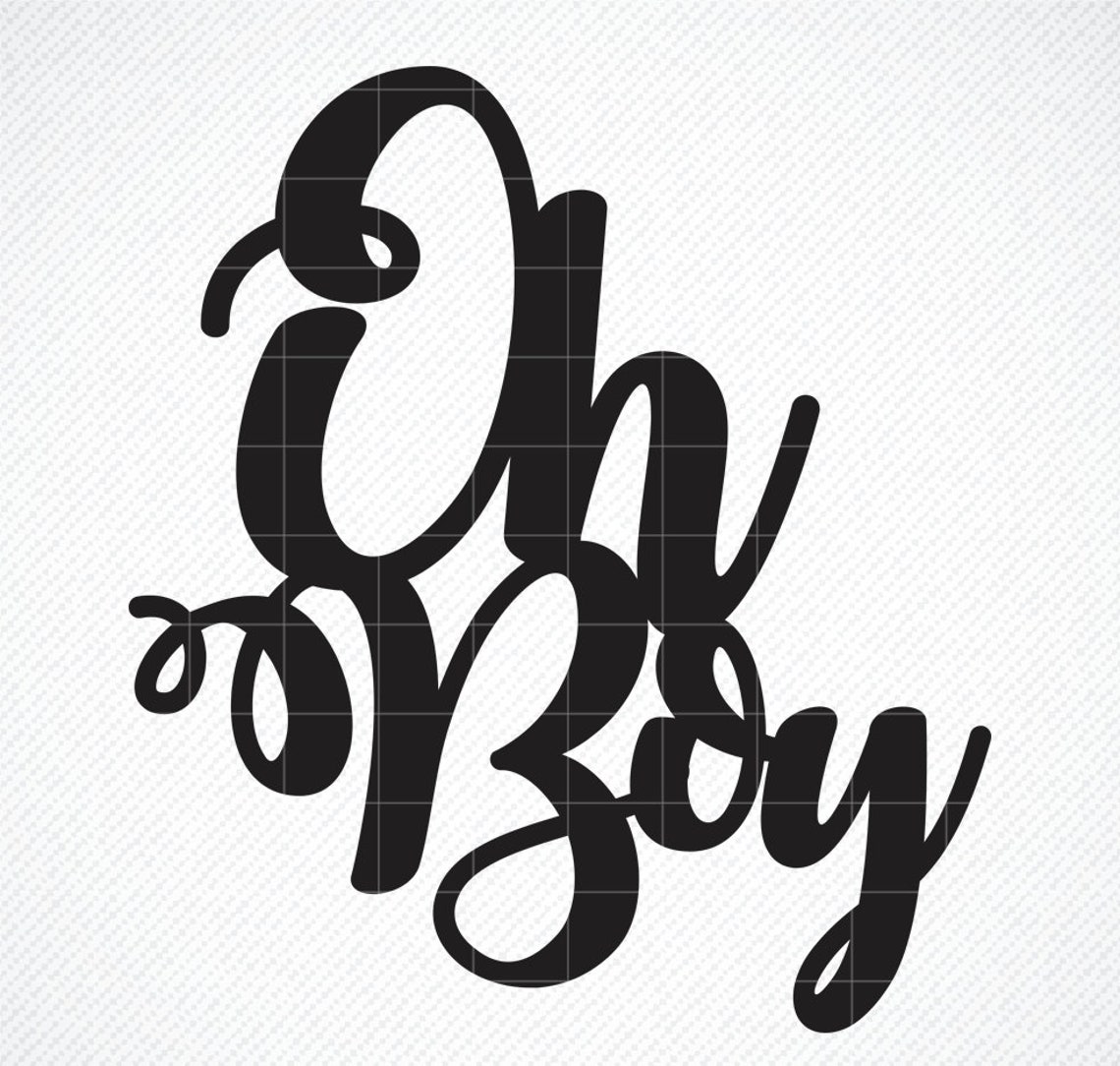 Oh Boy Cake Topper SVG Baby Boy Caketopper SVG Png Cut Etsy