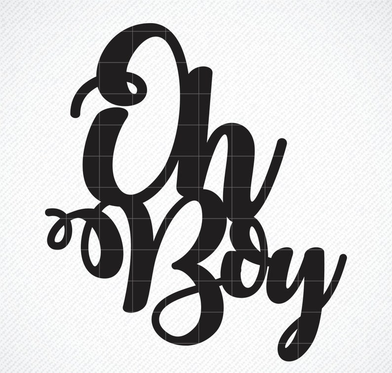 Download Oh Boy Cake topper svg Baby boy caketopper svg PNG Cut | Etsy