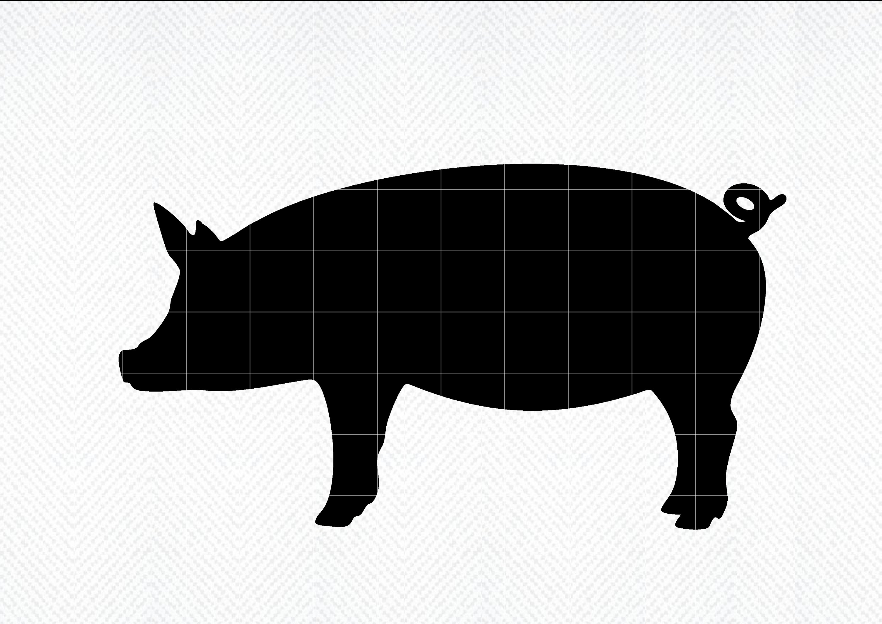 Pig Silhouette SVG Pig Silhouette Png Pig SVG Pig Png Pig - Etsy