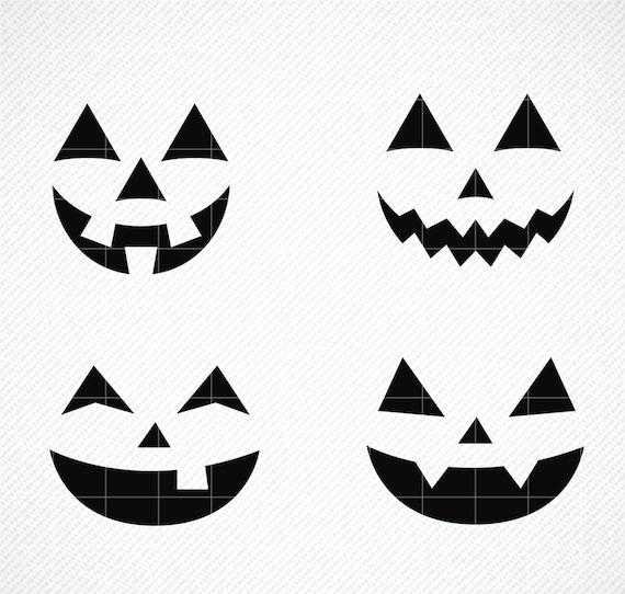 Scary Pumpkin Face SVG Cut File Jack O' Lantern Face PNG -  Hong Kong