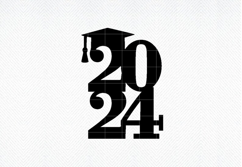 Clase de 2024 SVG 2024 Graduación Cake Topper svg 2024 Grad Etsy México
