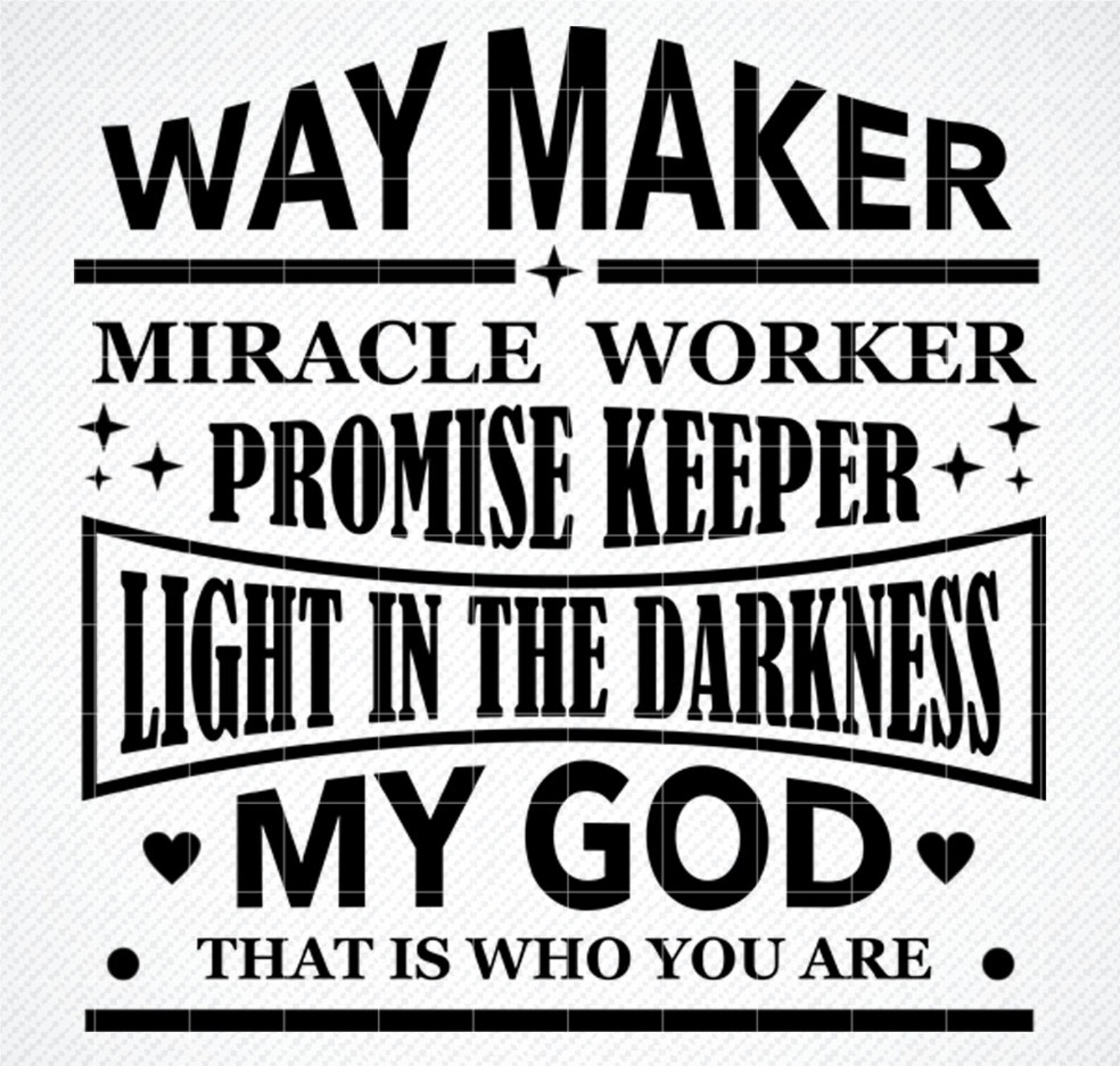 Waymaker SVG Miracle Worker Instant Download Vinyl Cut SVG Etsy