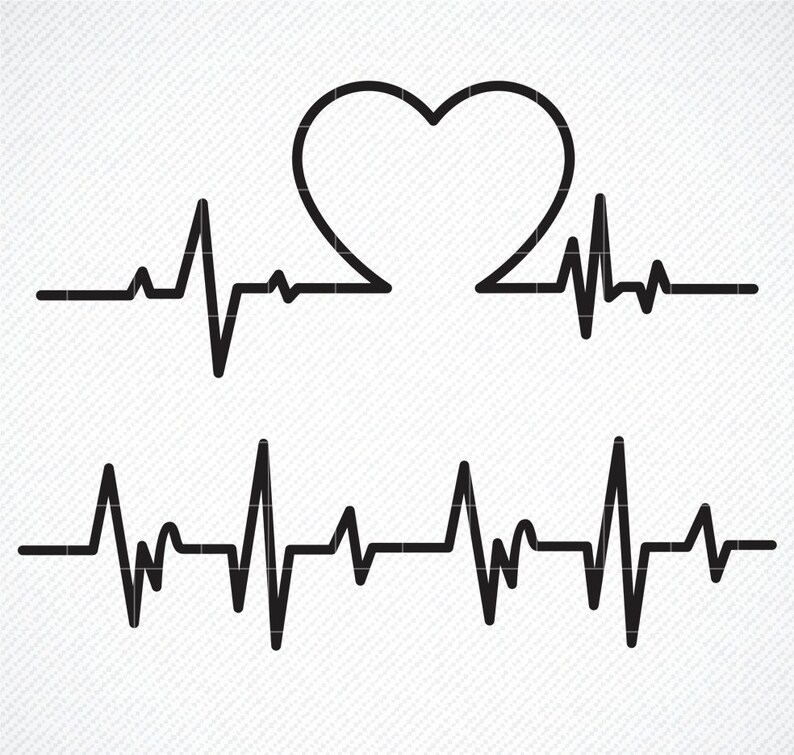 Download Heart beat svg Ekg svg Heartbeat svg Heartbeat clipart | Etsy