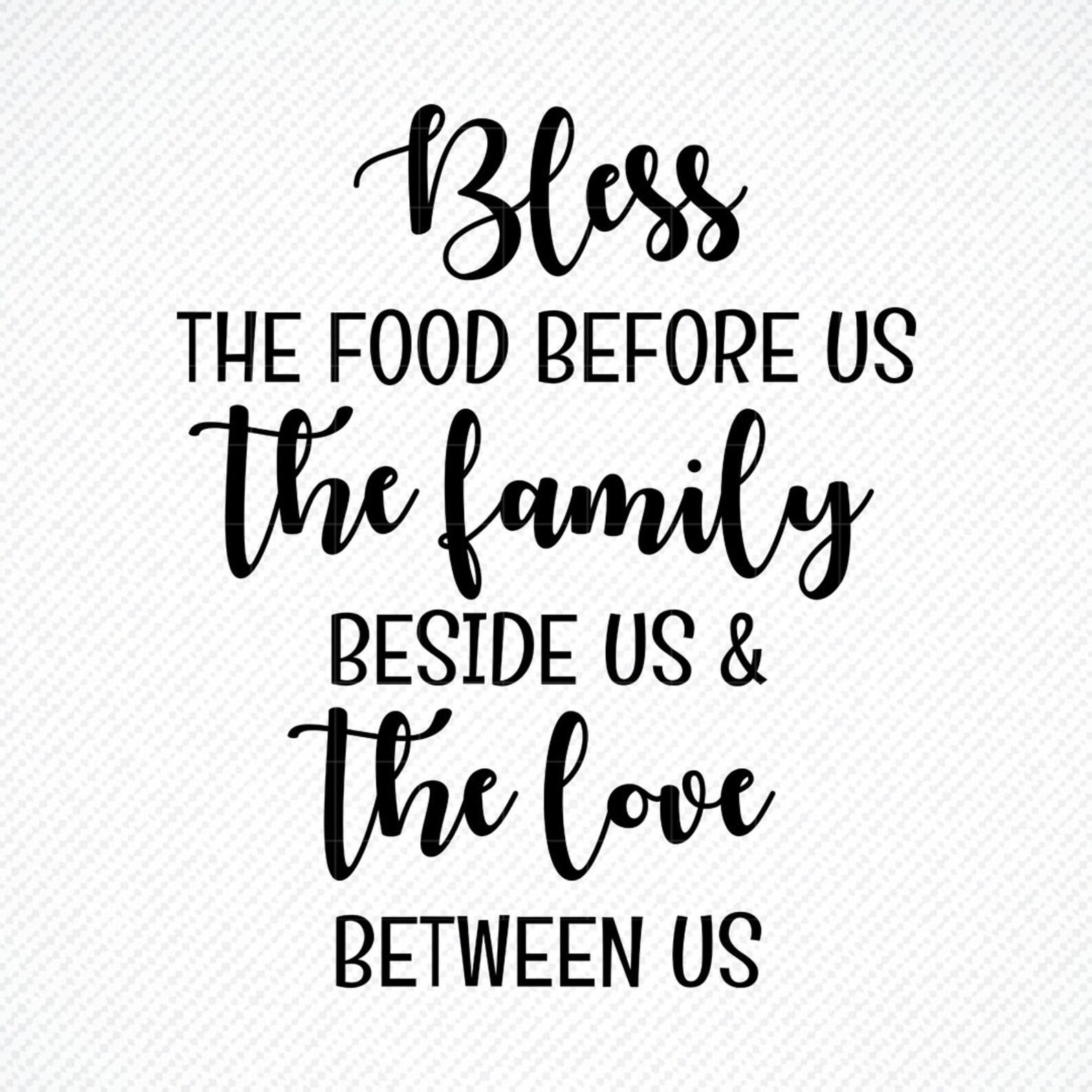Bless the Food Before Us SVG Home Decor Svg Dinning Room | Etsy
