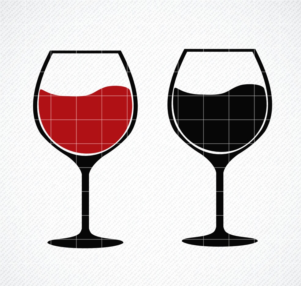 Red Wine Glass SVG Png Eps Dxf Wine Glass SVG Alcohol SVG Wine ...