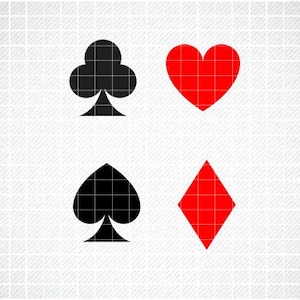 Card Suits SVG, Card Symbols SVG, Playing Card Symbols SVG