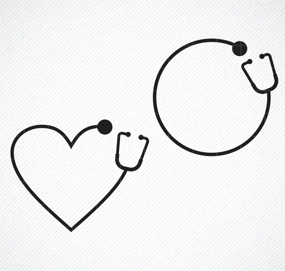 Download Stethoscope Svg Nurse Monogram Frame Stethoscope Cutting Etsy