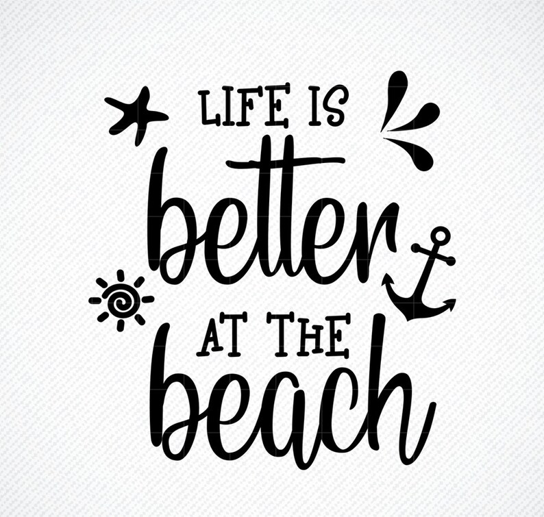 Download LIFE IS BETTER at the beach svg Life is better Summer tshirt | Etsy