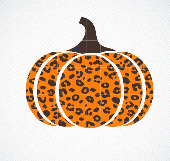 Halloween Leopard Print Pumpkin SVG Thanksgiving Pumpkin Svg Etsy