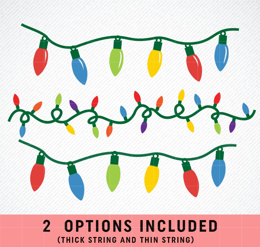 SVG Christmas Lights SVG Christmas Light Christmas Lights - Etsy