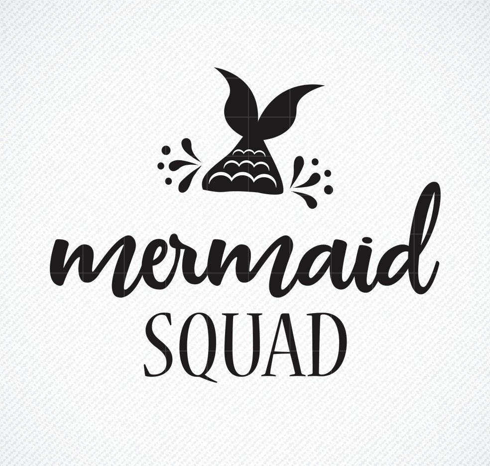 Download Mermaid Squad Beach Quote Svg