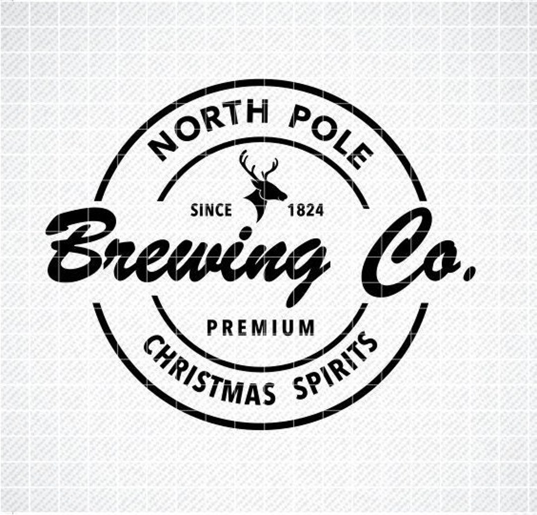 North Pole Brewing Co Svg, Merry Christmas Svg, Sleigh Rides Svg