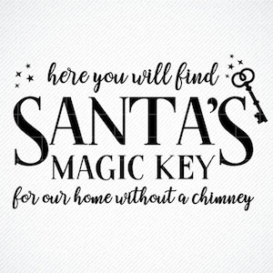Njspdjh Santa's Key For House With No Chimney Ornament Santa Key Santa  Clause Decoration Santas Key 