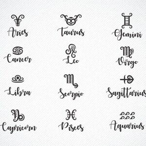 Astrologie SVG, Sternzeichen SVG, Sternzeichen schneiden Dateien in SVG, Sternzeichen Clipart, Horoskop SVG, Sternzeichen SVG, Sternzeichen Symbole svg