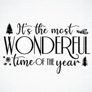 Het is de mooiste tijd van het jaar Ornament Holiday SVG | Kerstshirt svg | DXF | Silhouet | Cricut | Kerstmis | Commercieel gebruik