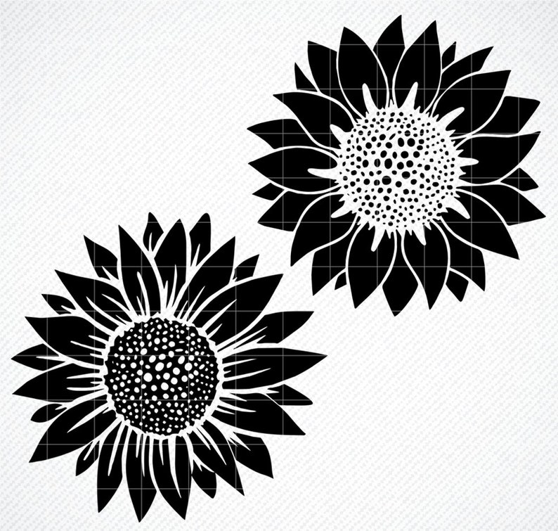Sunflower Svg Png Clipart Flower Svg Files for Cricut - Etsy
