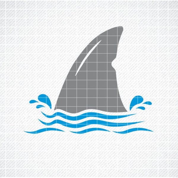 Shark Fin SVG, Shark fin png, Instant Download, svg, png, dxf, eps, Shark svg, Ocean svg, Beach svg, Water waves svg