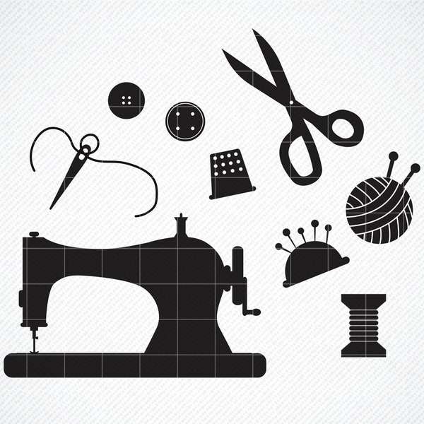 Sewing SVG - Vintage Svg - Antique Svg - Vintage Svg Files - Sewing Machine Svg - Vintage Sewing Machine - Crafting Svg - Sewing Silhouette