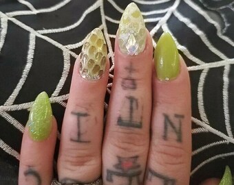 Short Stiletto Nails Etsy Short Stiletto Nails Etsy