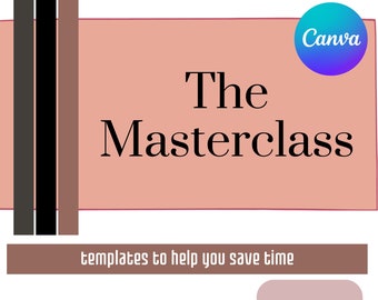 Masterclass Webinar Slide Deck: 20+ Canva Templates (Digital Download)