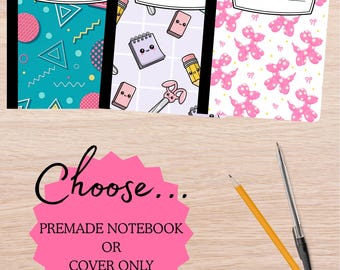 Composition Notebook Covers | Back to School Designs (Premade or Cover Only)