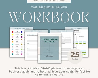Brand Workbook: Canva Branding Planner (Digital Download)