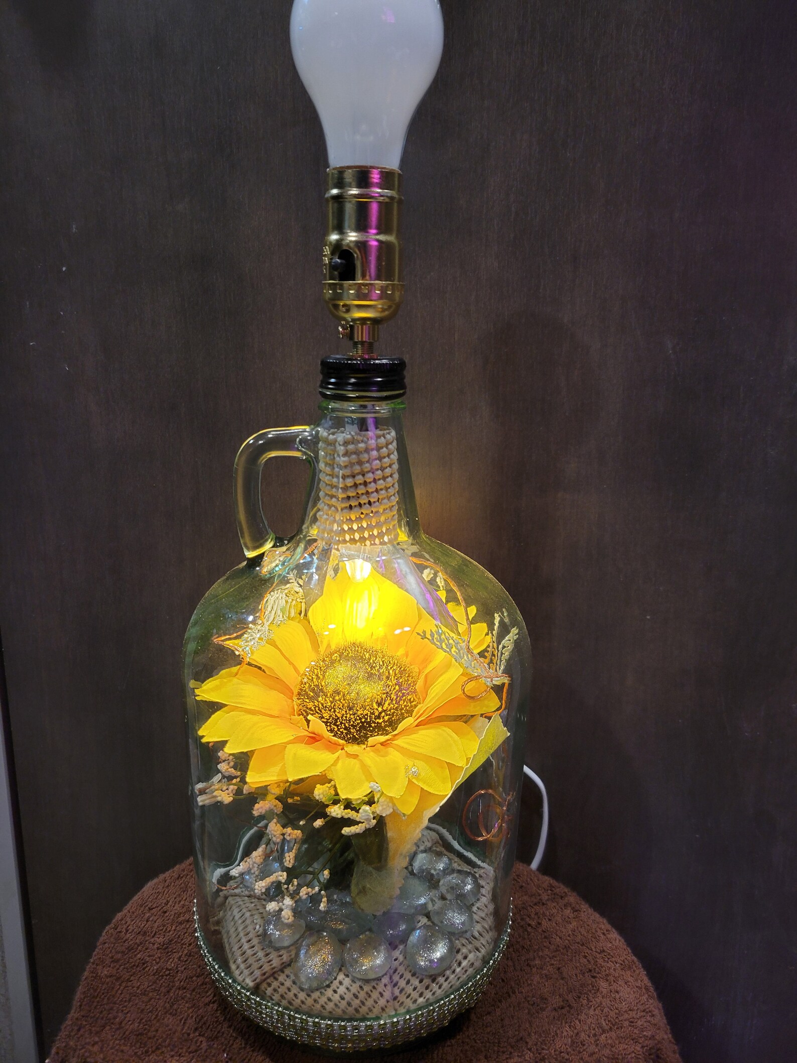 Free Sunflower Table Lamp Shade Artistic Display of a Etsy