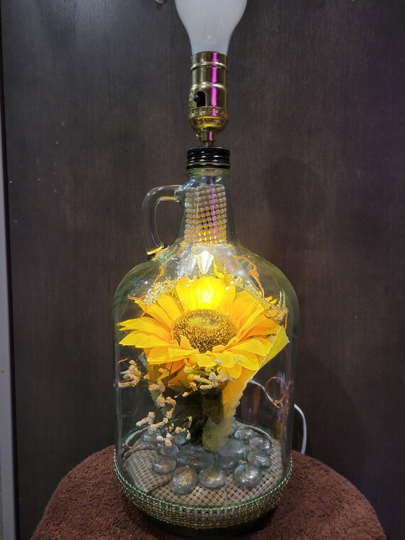 Free Sunflower Table Lamp Shade Artistic Display of a Etsy