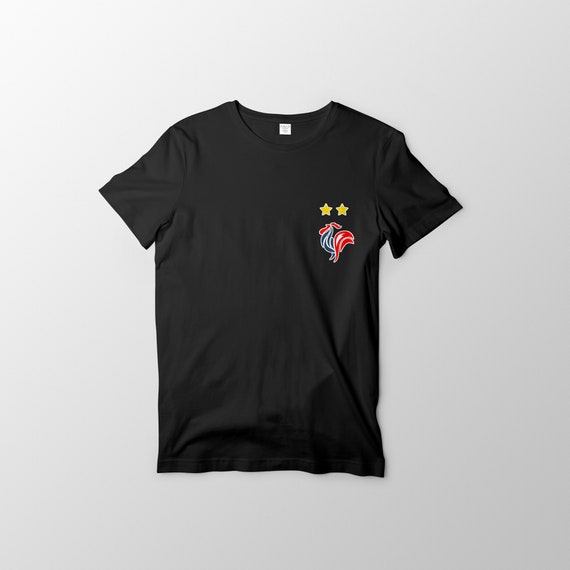 T Shirt équipe De France Fff Coq 2 étoiles Blason