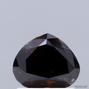 1.13 Carat Natural Fancy Dark Orangy Brown color Diamond ,Heart Modified Brilliant Cut Diamond , i3 Clarity , For jewellery