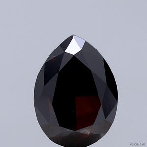 3.03 Carat Natural Fancy Dark Orangy Brown color Diamond ,Pear Modified Brilliant Cut Diamond , Si2 Clarity , For jewellery