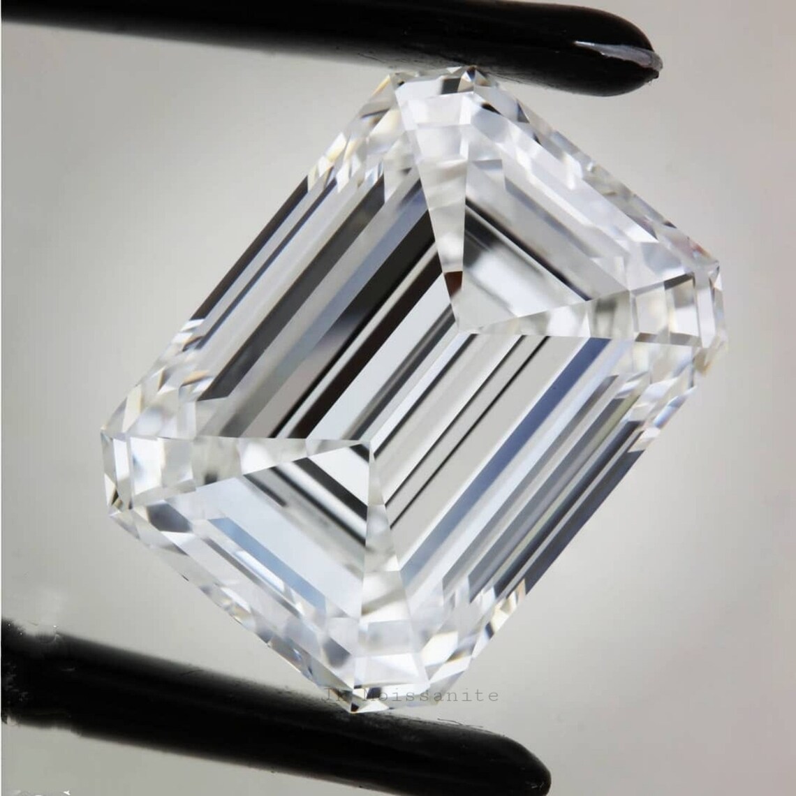 4.60 Ct Loose Moissanite Emerald Cut DEF White Color VVS1 Etsy